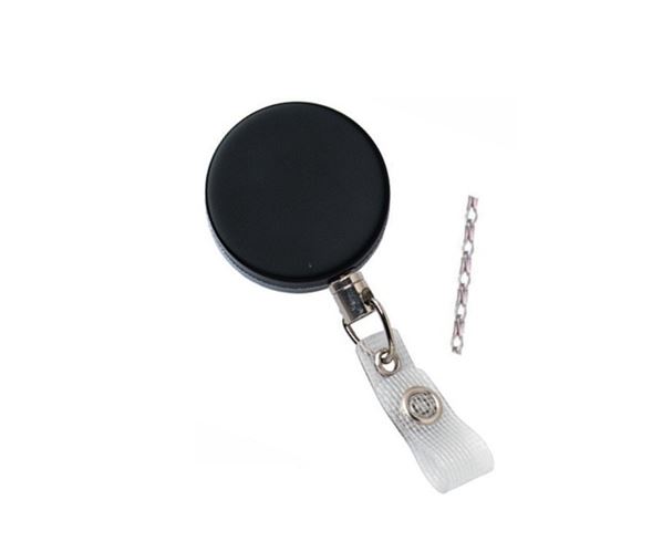 Heavy-Duty Badge Reel with Belt Clip, Link Chain and Reinforced Vinyl ...